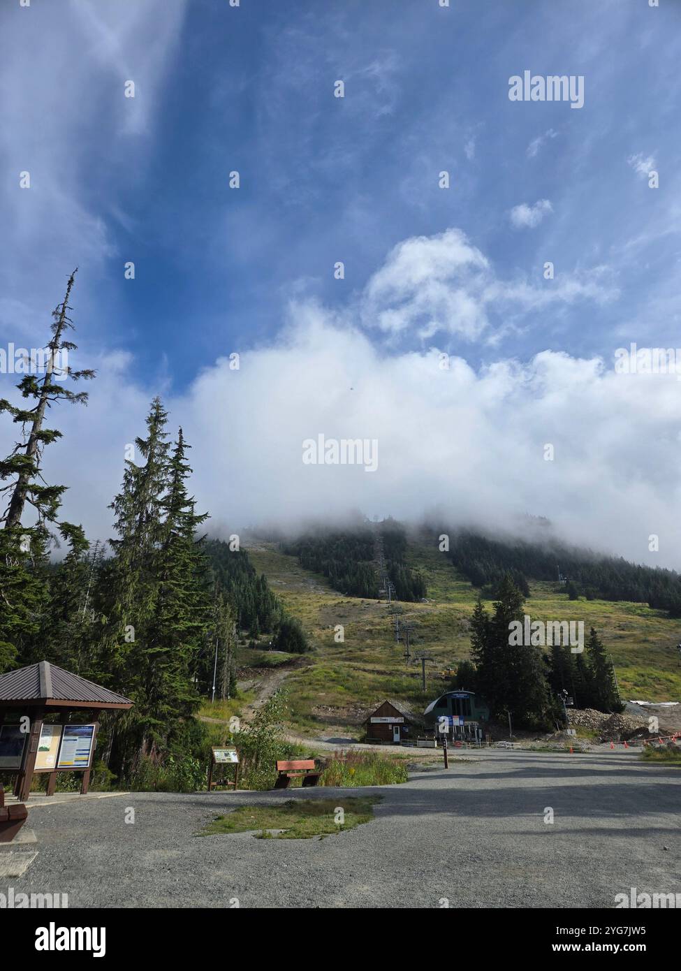 Amazing view from Canadian mountains - Smartphone Captured Stock Image
