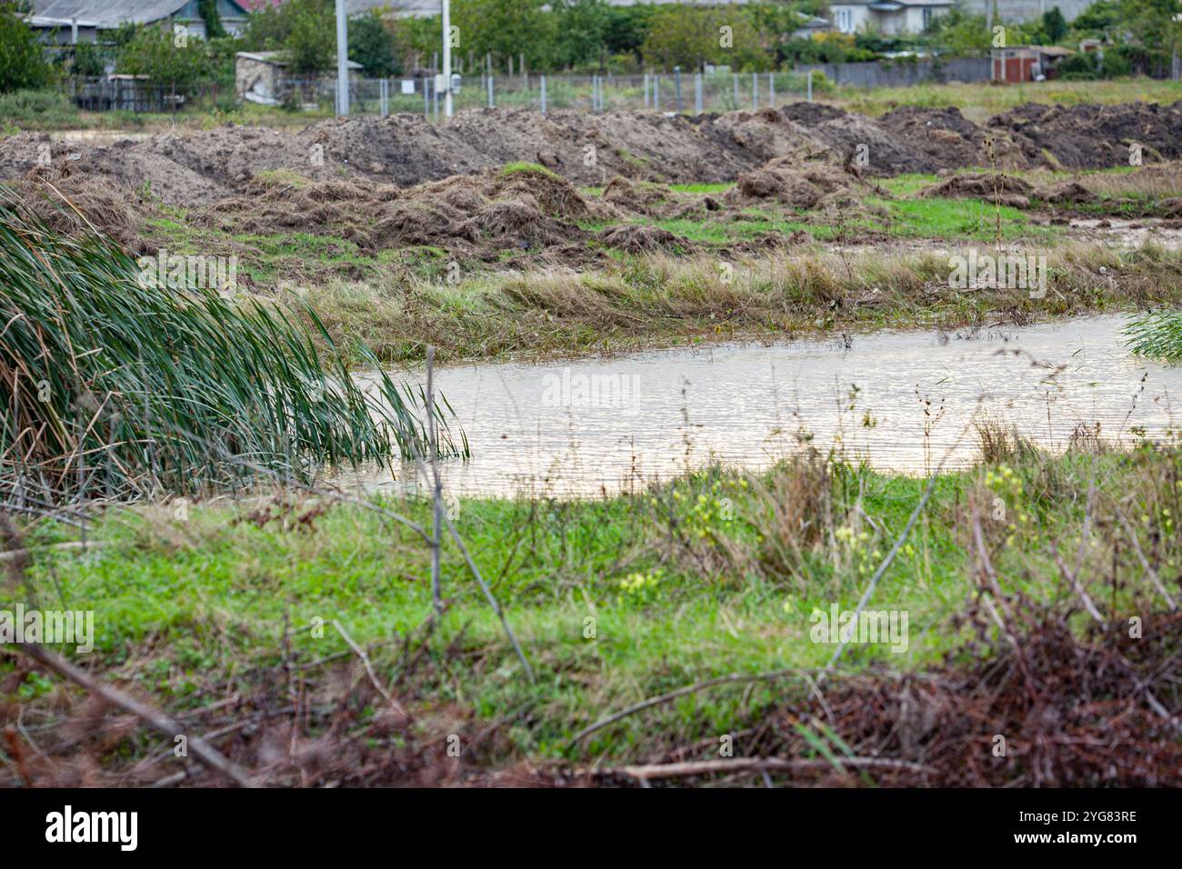 In the rainy season, the water flows down from the highlands, flooded ...