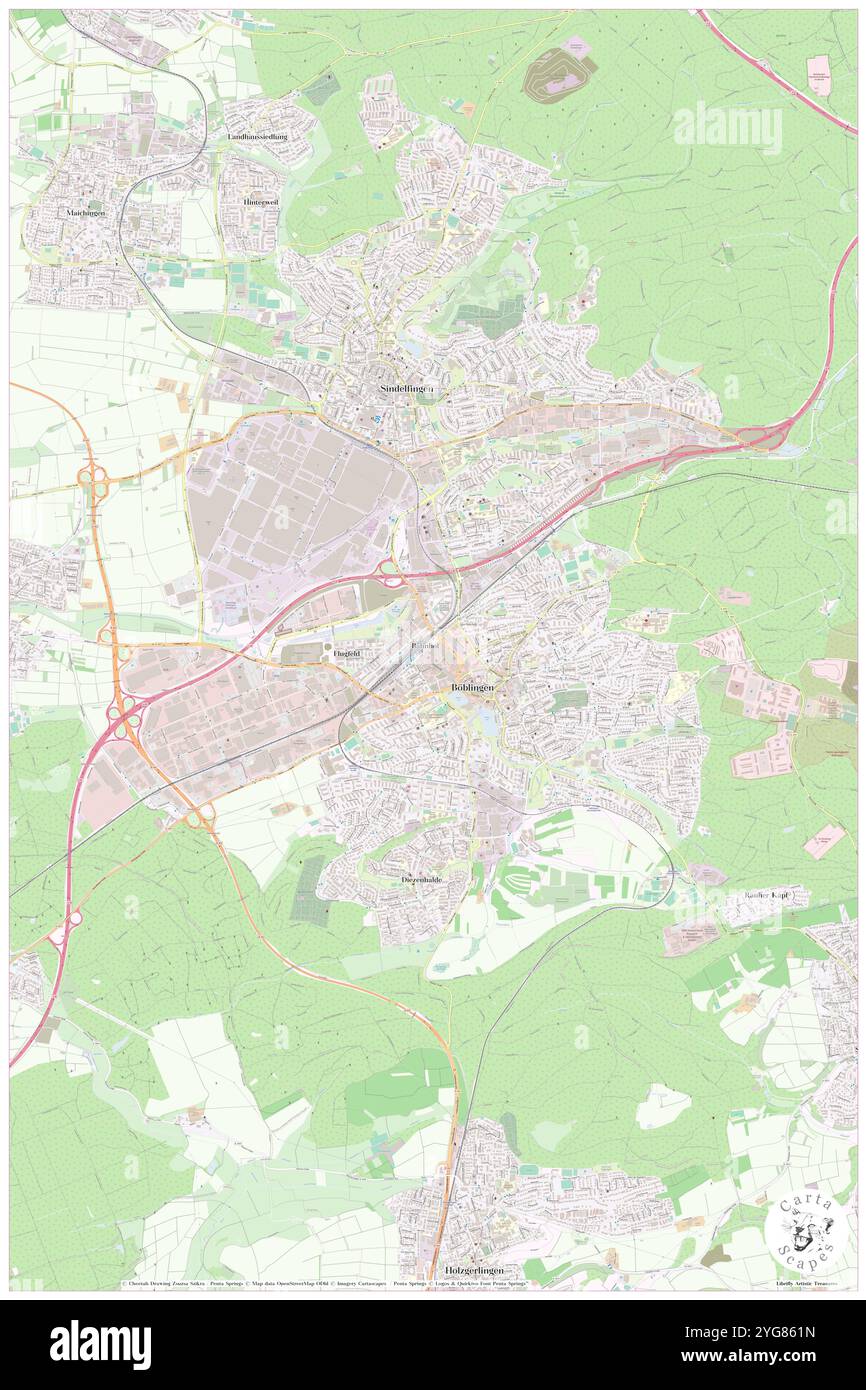 Mercaden Boeblingen, Regierungsbezirk Stuttgart, DE, Germany, Baden-Wurttemberg, N 48 41' 16'', N 9 0' 24'', map, Cartascapes Map published in 2024. Explore Cartascapes, a map revealing Earth's diverse landscapes, cultures, and ecosystems. Journey through time and space, discovering the interconnectedness of our planet's past, present, and future. Stock Photo