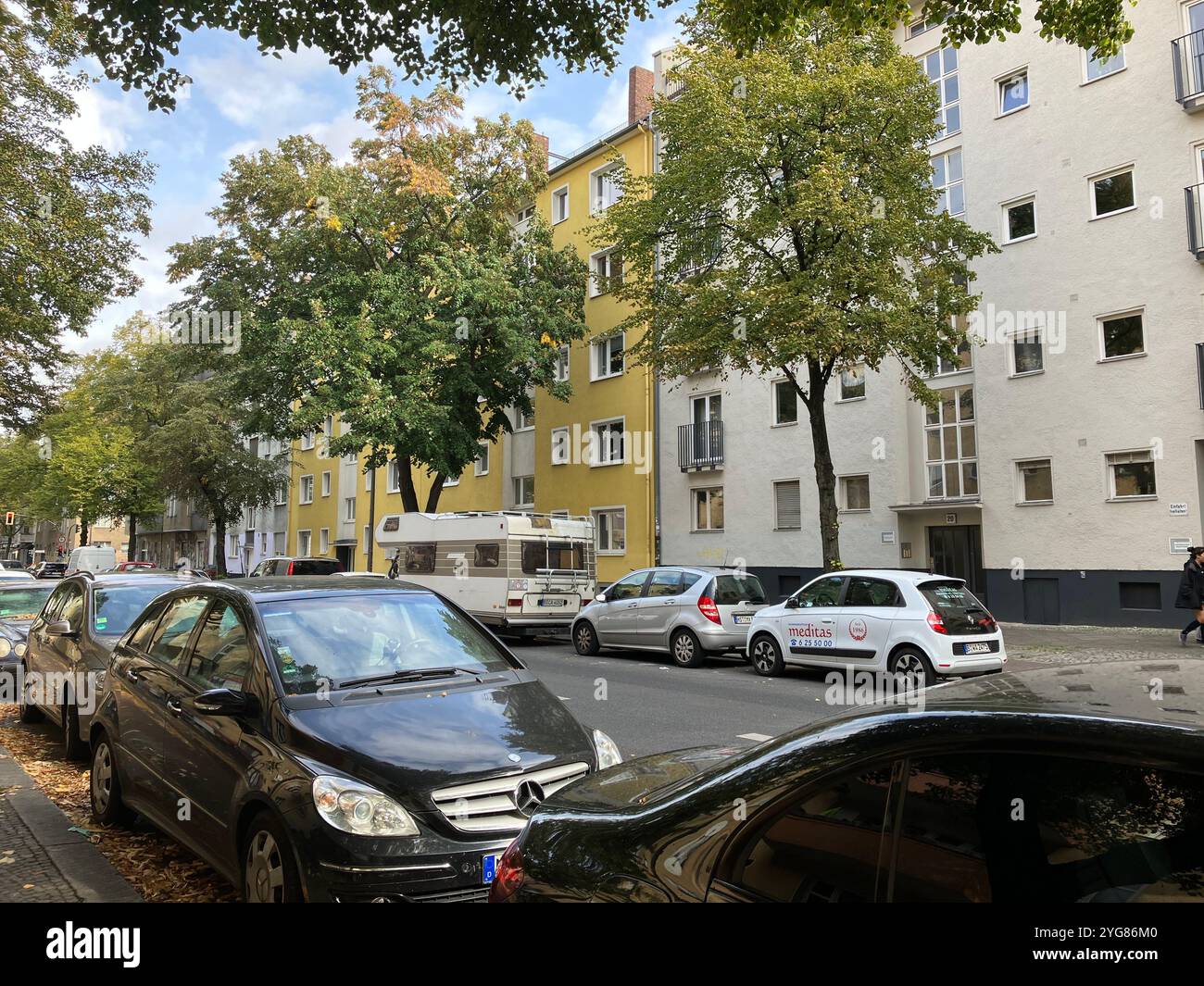 Street in Kreuzberg, Berlin, Germany. 4th October 2023. - Smartphone Captured Stock Image