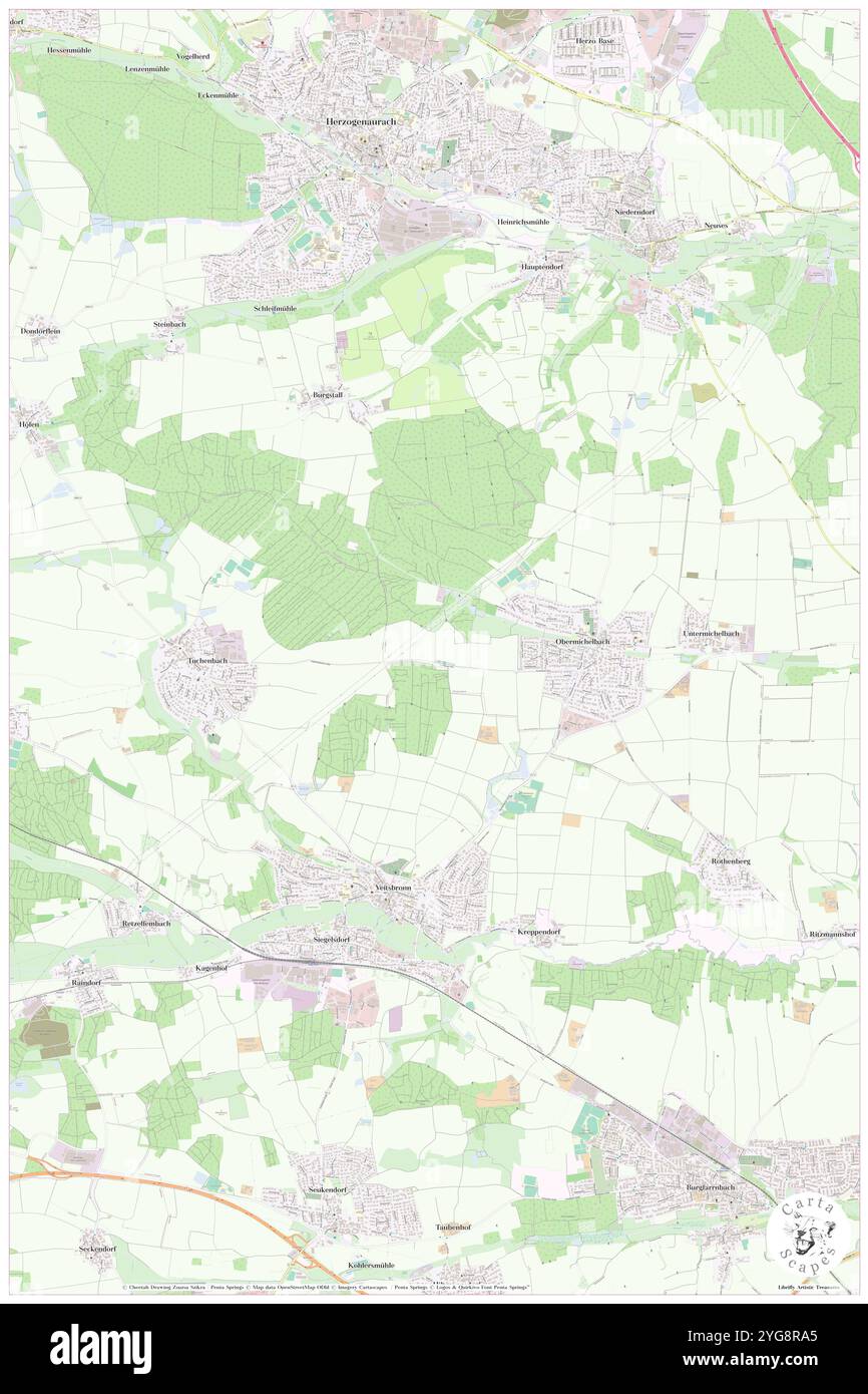 Pfefferlohe, DE, Germany, Bavaria, N 49 31' 48'', N 10 53' 24'', map, Cartascapes Map published in 2024. Explore Cartascapes, a map revealing Earth's diverse landscapes, cultures, and ecosystems. Journey through time and space, discovering the interconnectedness of our planet's past, present, and future. Stock Photo