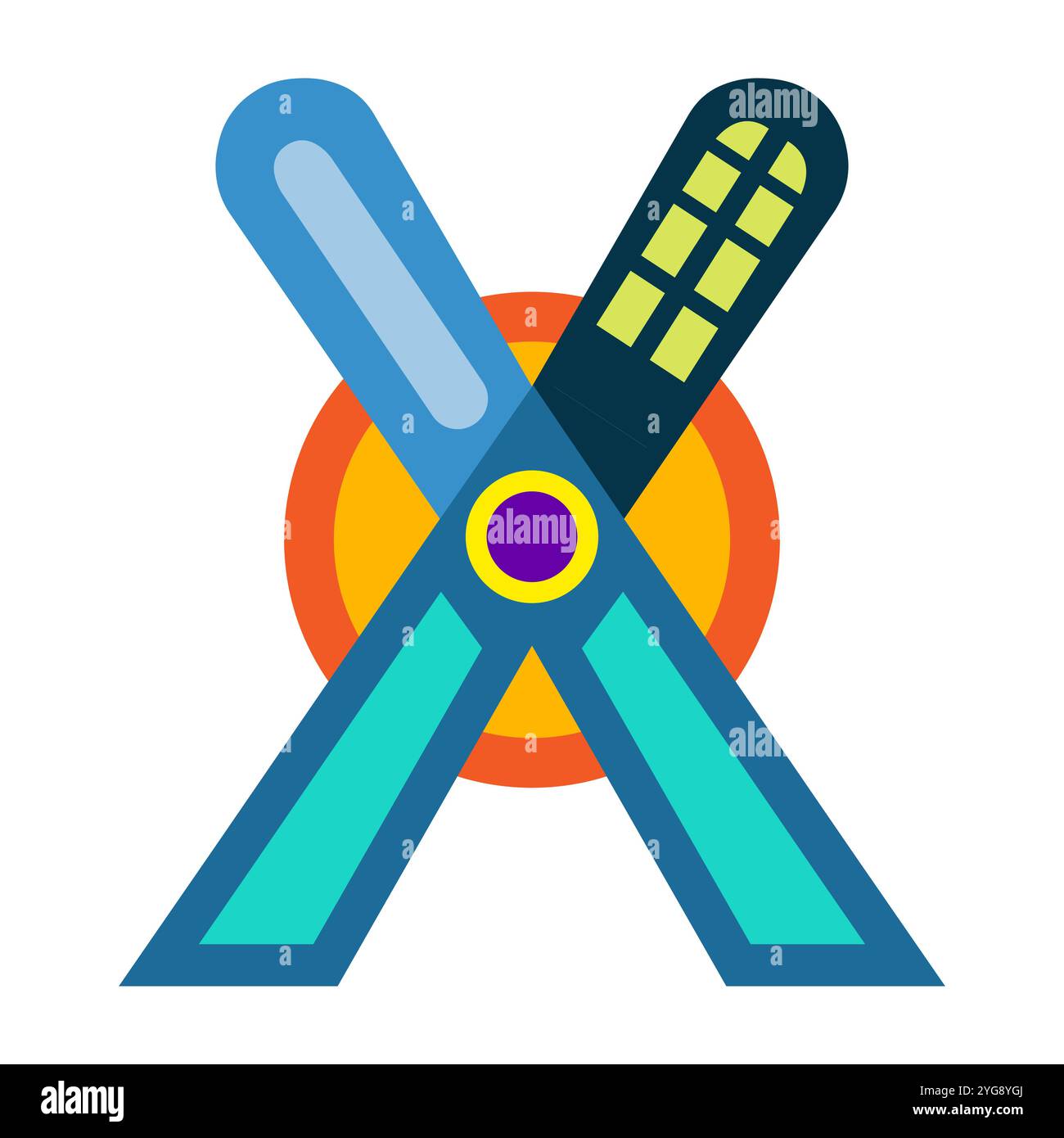 cosmos effect alphabet letter vector illustration. Modern fantasy character. Stock Vector