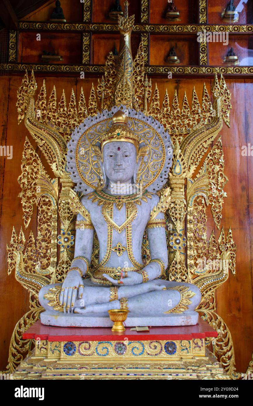 Beautiful Buddha statue in Wat Phra That Doi Suthep Stock Photo - Alamy