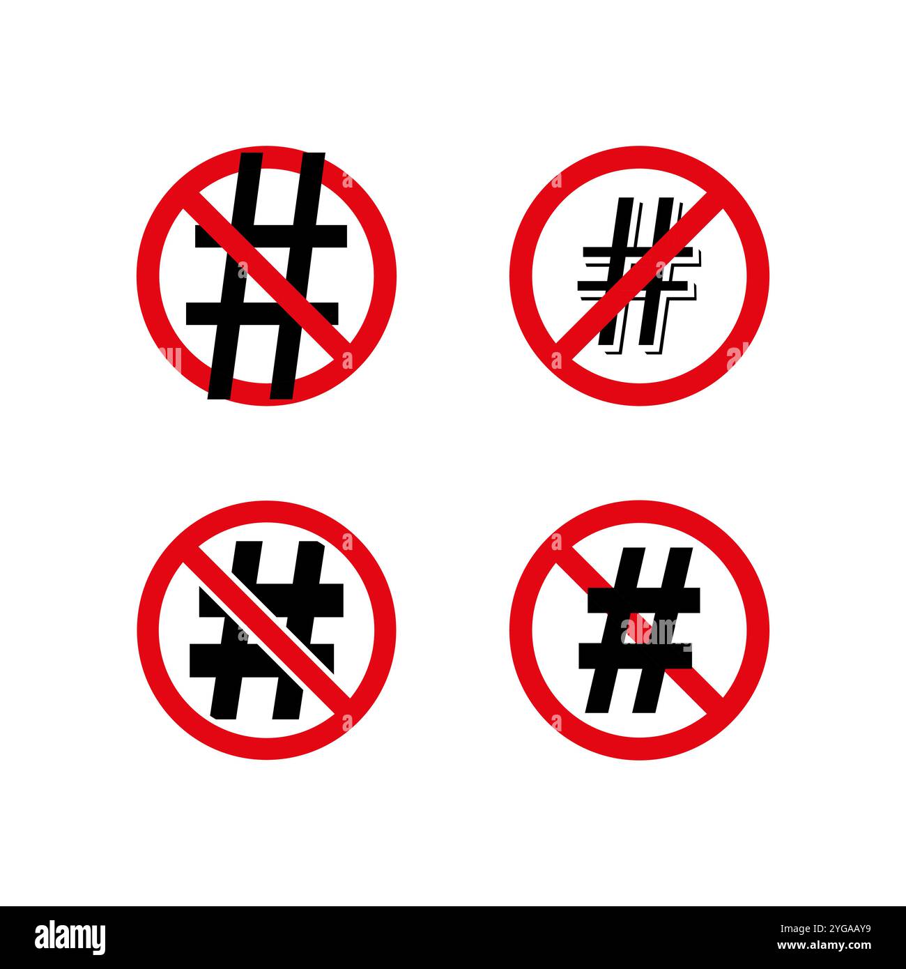 Social media network restriction Stock Vector Images - Alamy