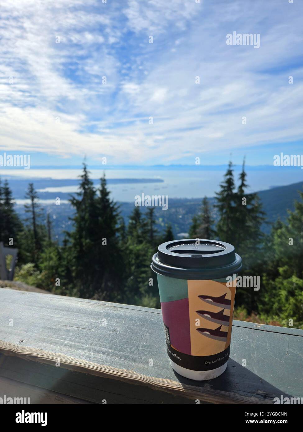 Spectacular hiking time around Canadian mountains - Smartphone Captured Stock Image