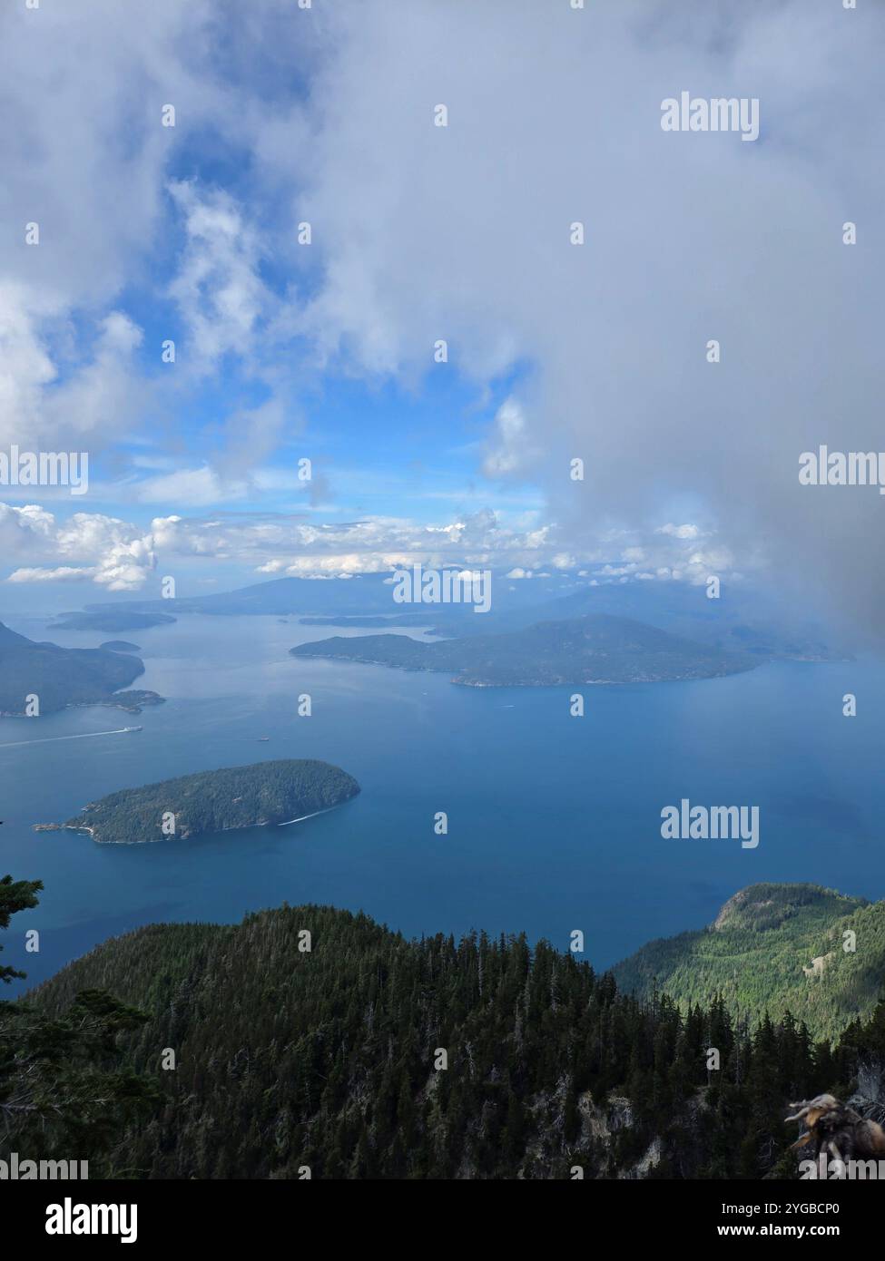 Spectacular hiking time around Canadian mountains - Smartphone Captured Stock Image