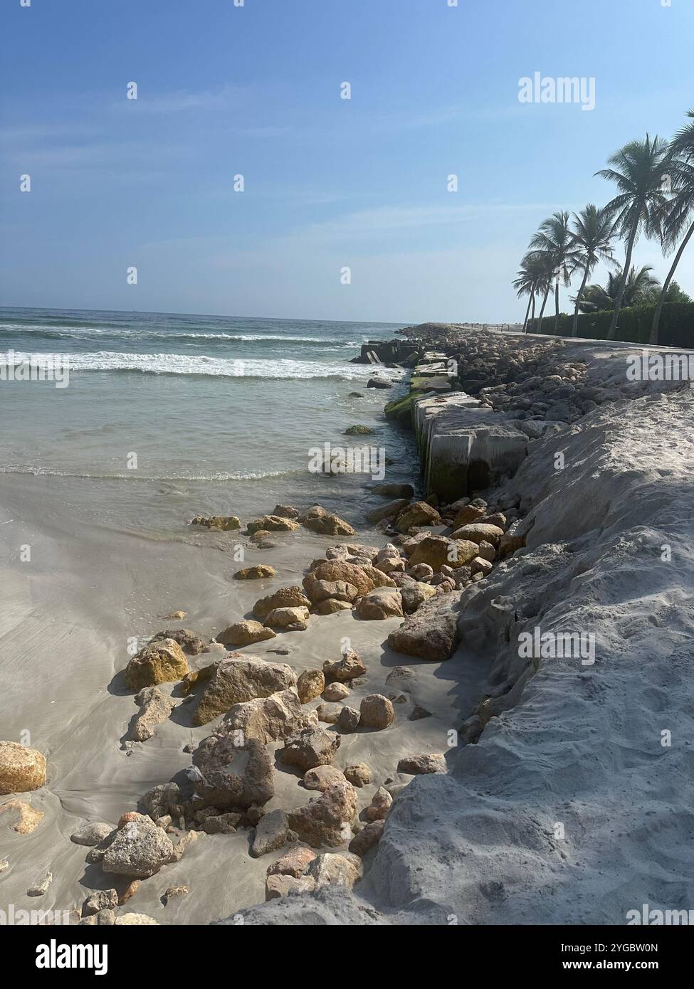 Wadi Dhabat, Oman. Famous pool of water in lush Salalah - Smartphone Captured Stock Image