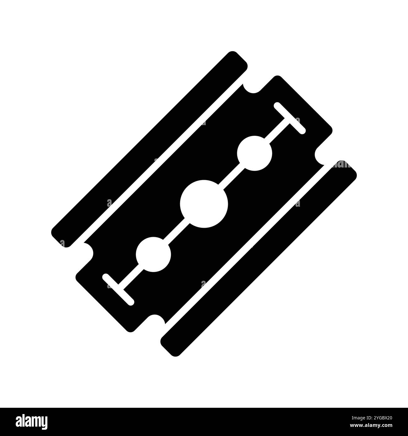 Razor blade vector design isolated on white background Stock Vector ...