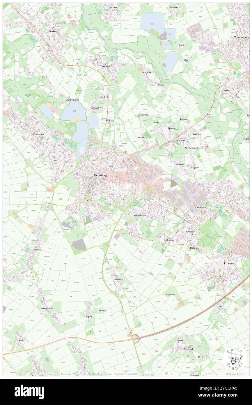 Heinsberg Kreishaus, Regierungsbezirk Köln, DE, Germany, North Rhine-Westphalia, N 51 3' 42'', N 6 6' 32'', map, Cartascapes Map published in 2024. Explore Cartascapes, a map revealing Earth's diverse landscapes, cultures, and ecosystems. Journey through time and space, discovering the interconnectedness of our planet's past, present, and future. Stock Photo