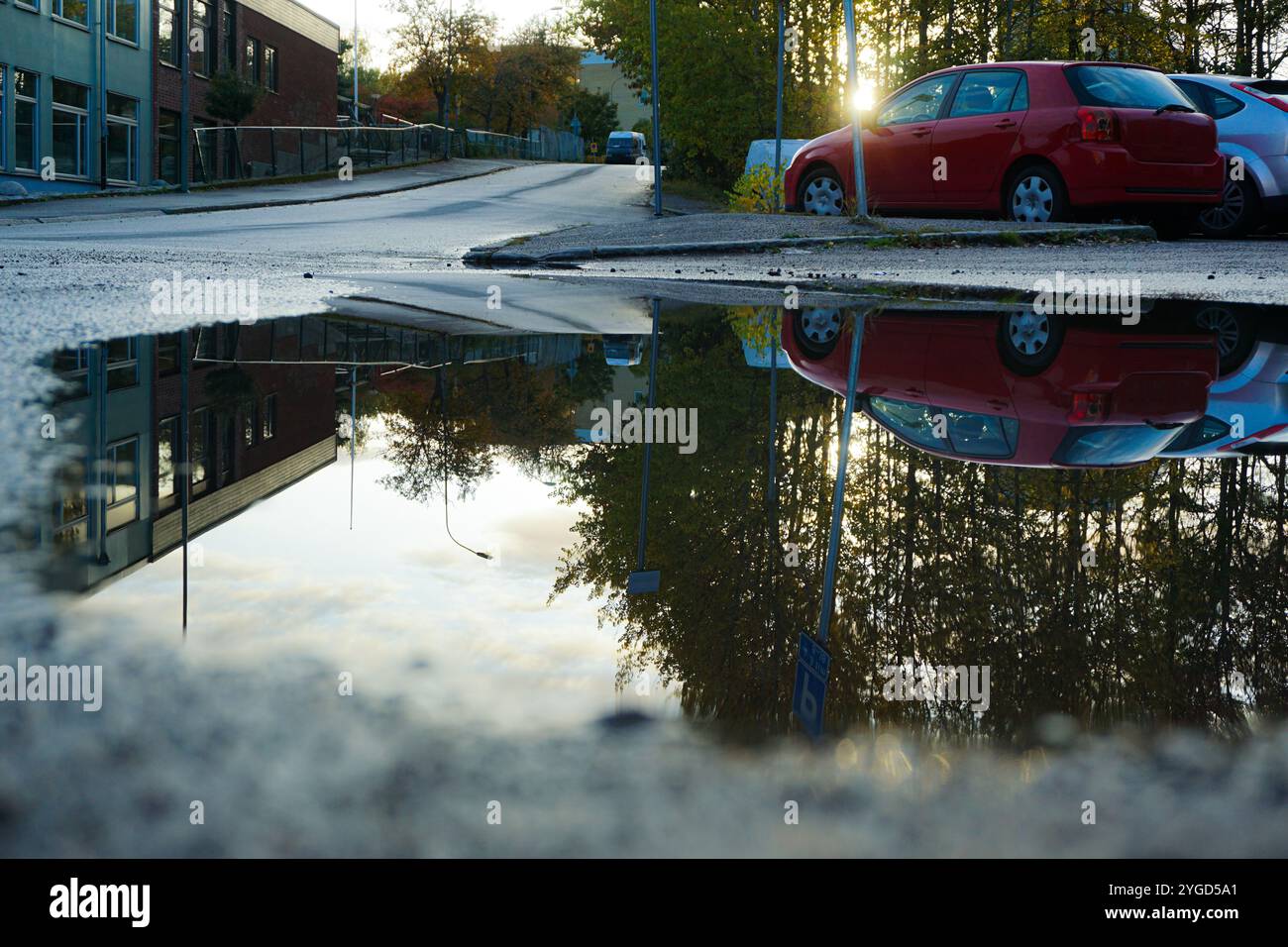 Car puddle person hi-res stock photography and images - Alamy