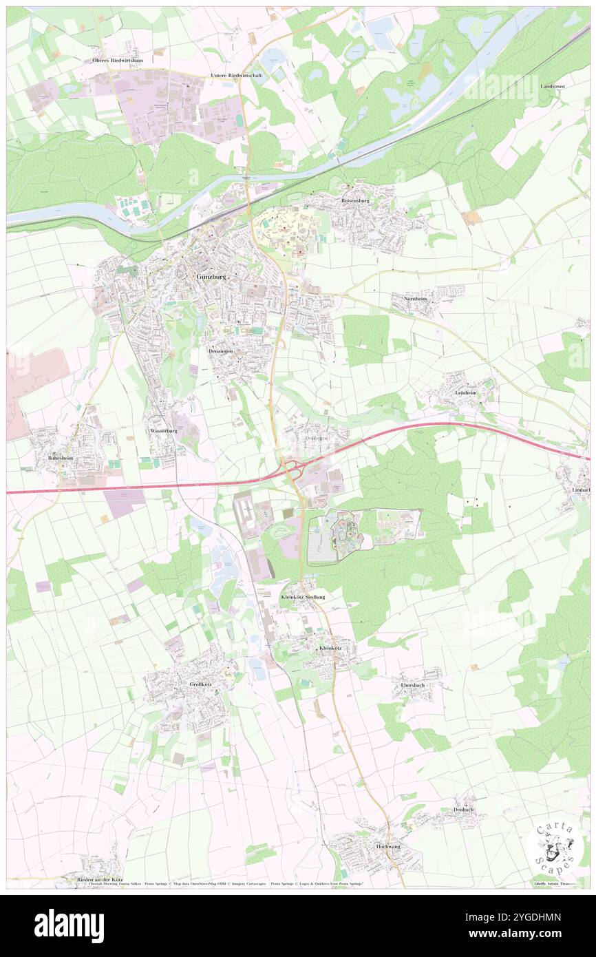 Euro Hotel Guenzburg, Swabia, DE, Germany, Bavaria, N 48 26' 3'', N 10 17' 36'', map, Cartascapes Map published in 2024. Explore Cartascapes, a map revealing Earth's diverse landscapes, cultures, and ecosystems. Journey through time and space, discovering the interconnectedness of our planet's past, present, and future. Stock Photo