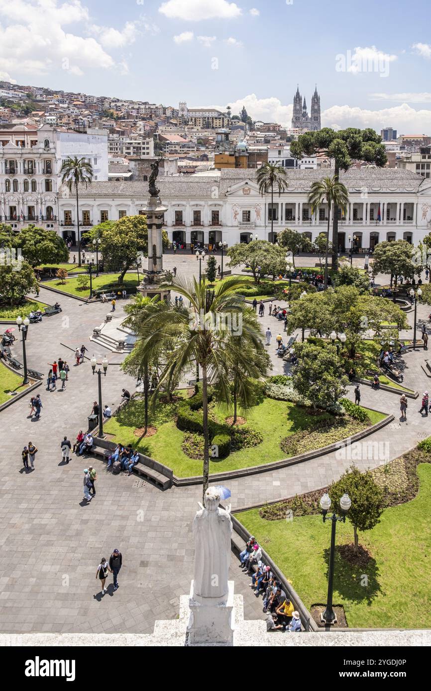 Plaza Grande, Quito, Ecuador, South America Stock Photo