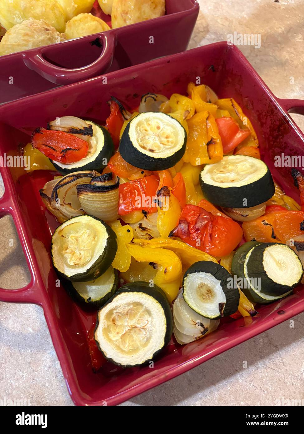 Roast vegetables Stock Photo