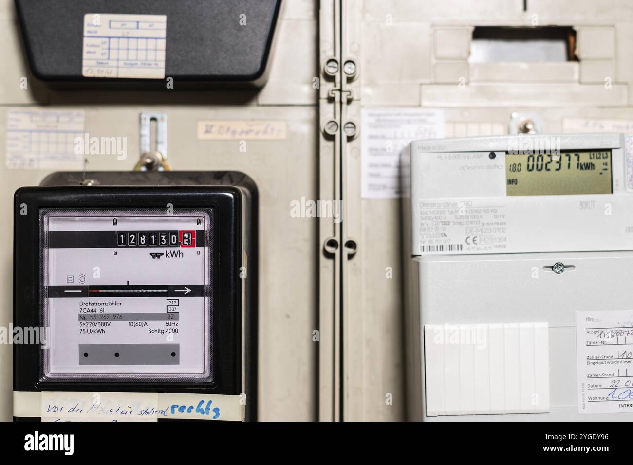 Meter Cabinet With Bidirectional Meter And Ferraris Meter In Meter Cabinet With Bidirectional Meter And Ferraris Meter In