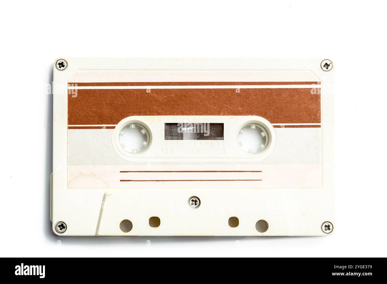 vintage cassette tape isolated white background Stock Photo - Alamy