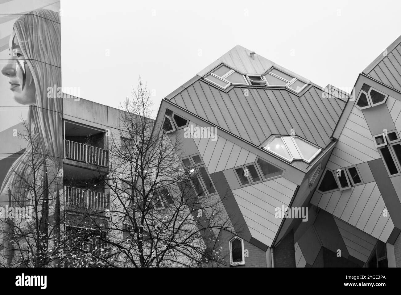 Tourist attraction rotterdam Black and White Stock Photos & Images - Alamy