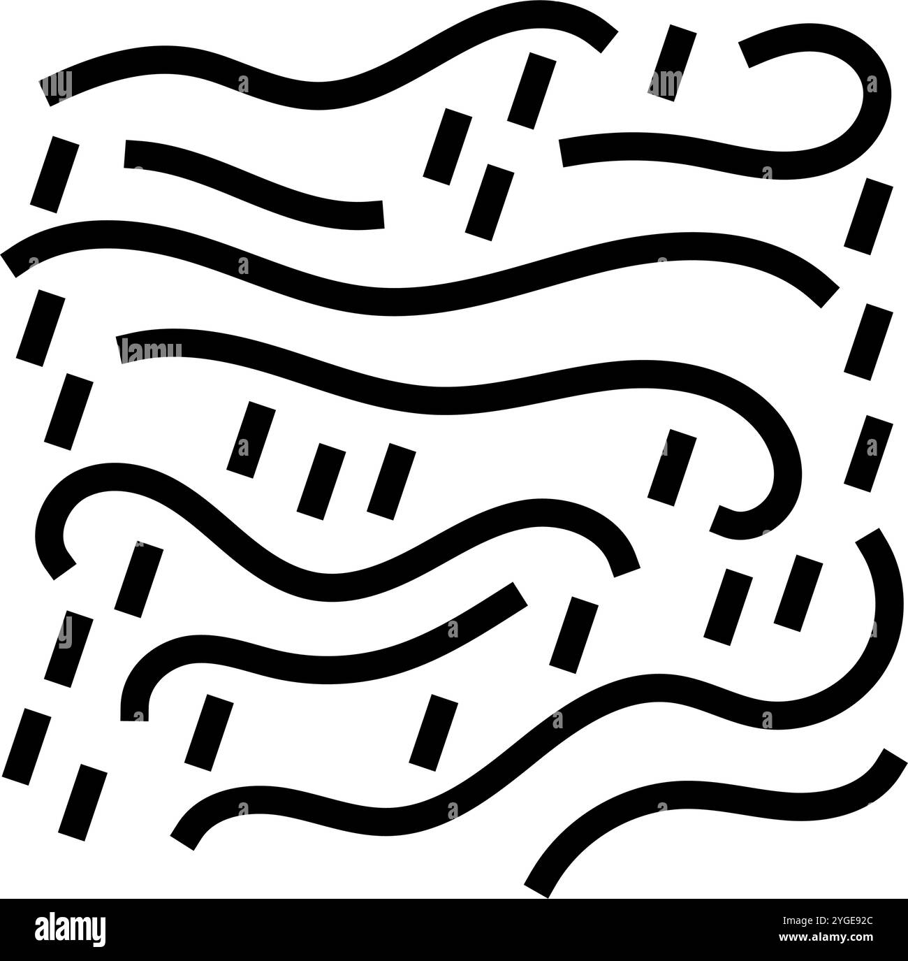 rain and wind hurricane disaster line icon vector illustration Stock ...