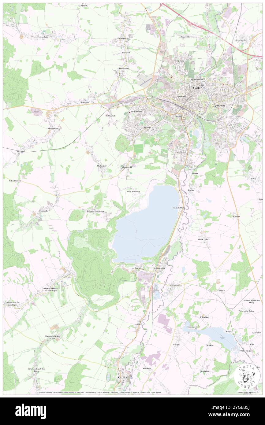 Klein Neundorf, DE, Germany, Saxony, N 51 6' 18'', N 14 56' 40'', map, Cartascapes Map published in 2024. Explore Cartascapes, a map revealing Earth's diverse landscapes, cultures, and ecosystems. Journey through time and space, discovering the interconnectedness of our planet's past, present, and future. Stock Photo