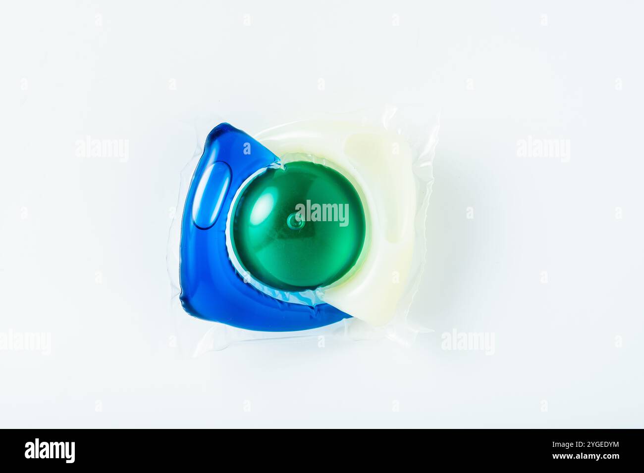 dishwasher tablets , detergent  on a white background Stock Photo