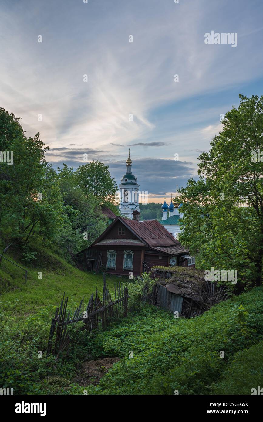 Spring Ruissa Beautiful spring landscape in Ples, Ivanovo region, Russia Stock Photo ...