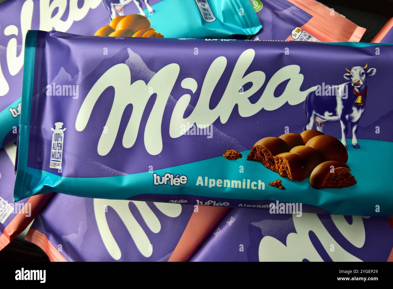 Malk Rungsaz Milka Luflee Alpenmilch - Schokolade vom US-amerikanischen ...