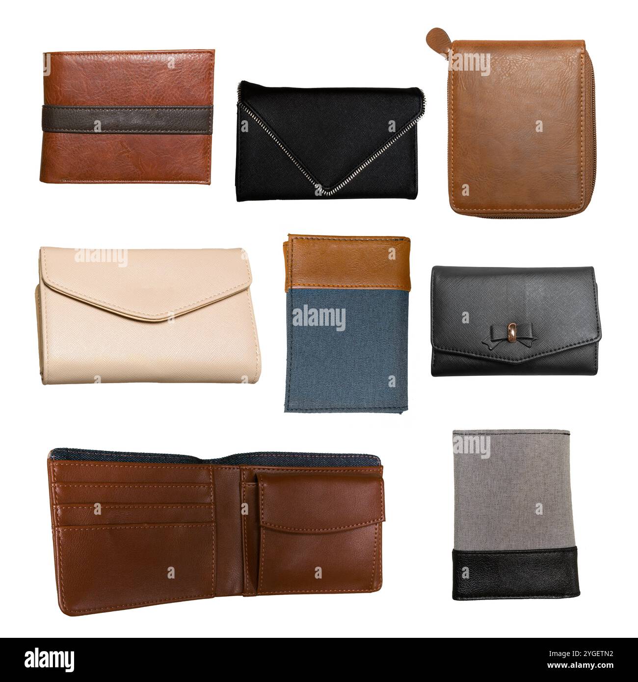 male accessories on a white Stock Photo