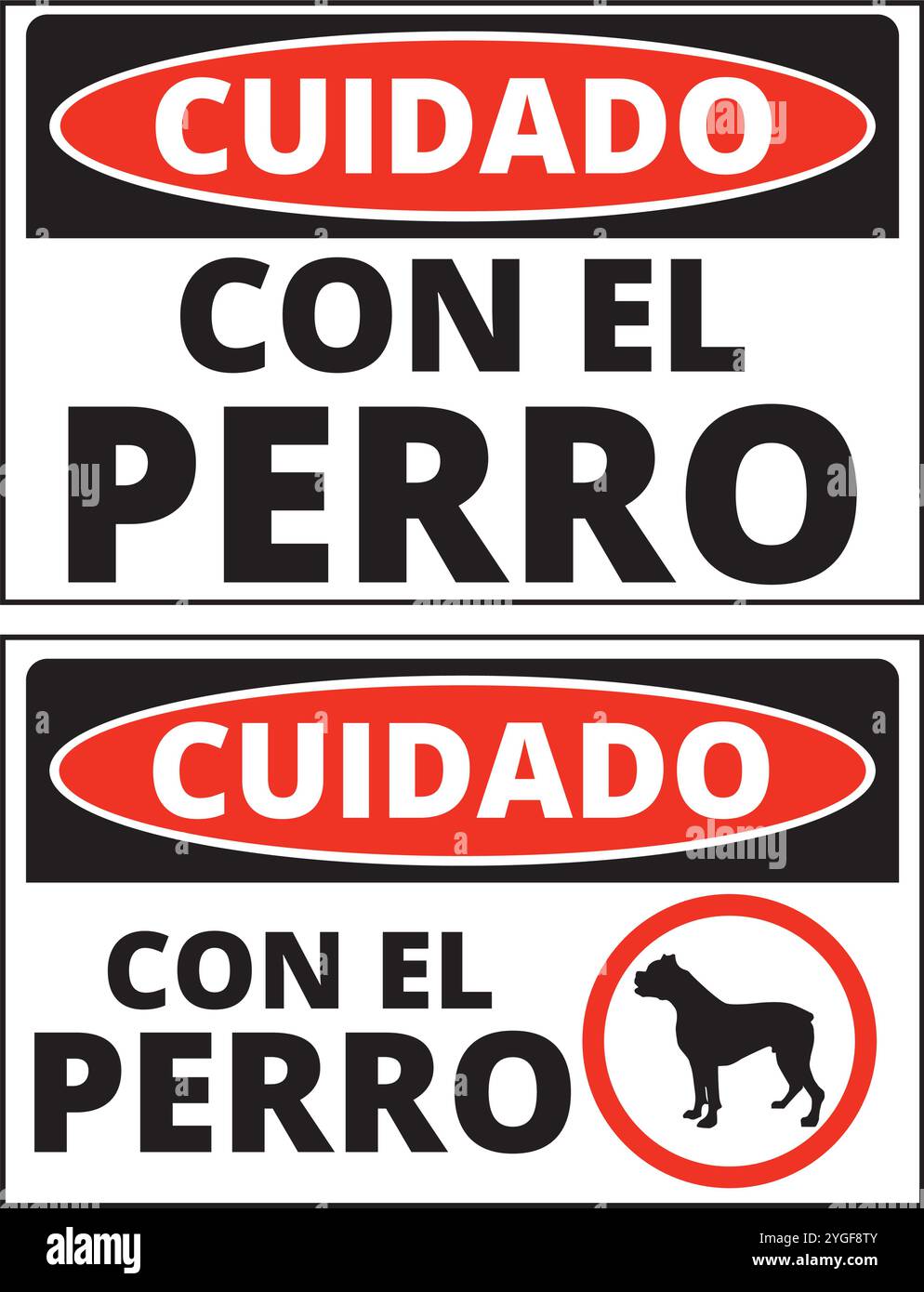 Cuidado con el perro Stock Vector Images - Alamy