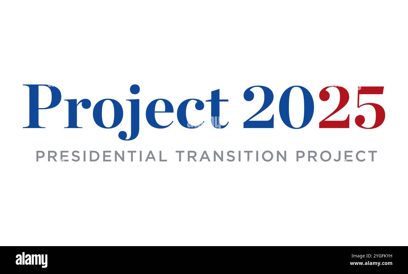 Project 2025 Presidential Transition Project logo Stock Photo - Alamy