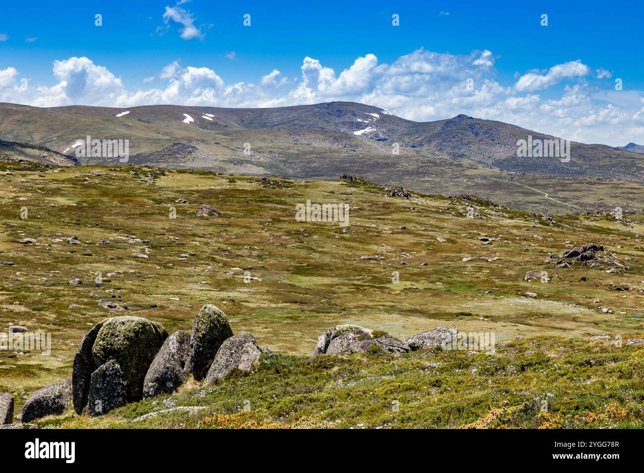 Exploring the Main Range Walk at Mount Kosciusko with stunning views of ...