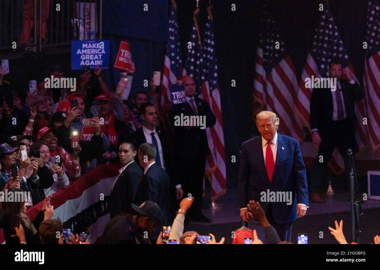 Donald Trump President of the United States NYC Rally MSQ Stock Photo ...