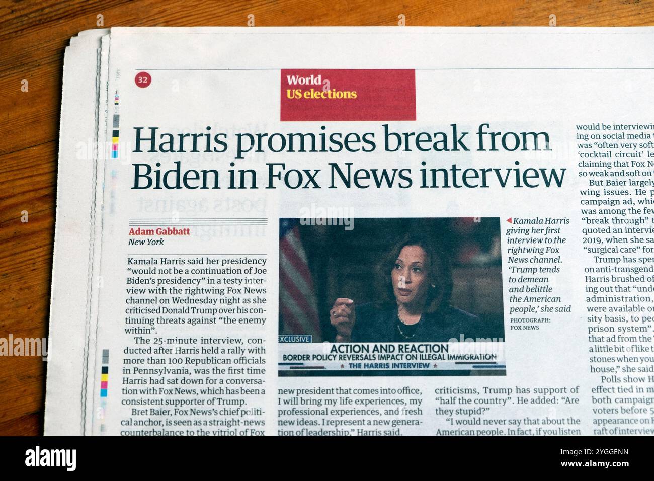 Kamala harris fox news interview hires stock photography and images