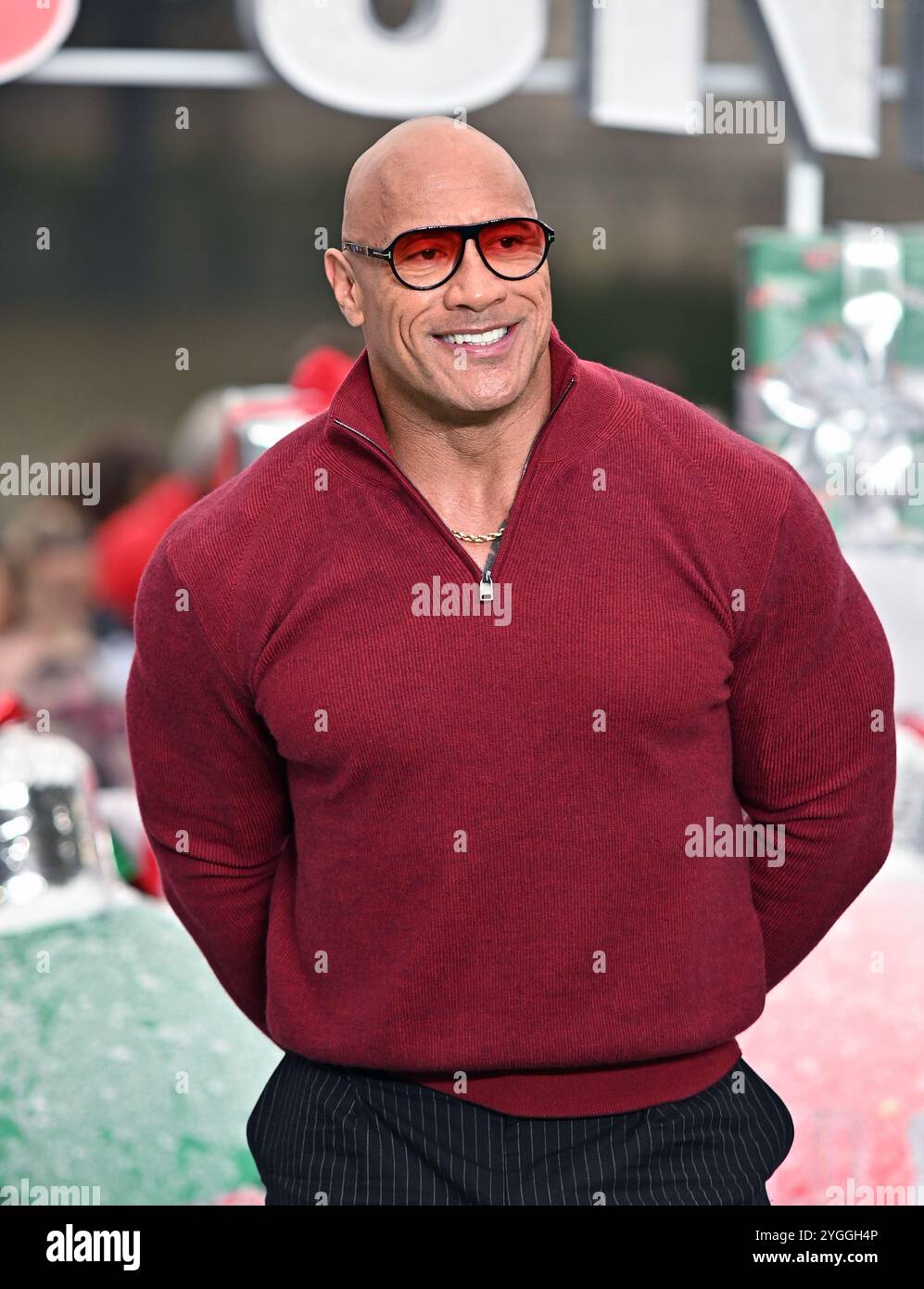 Dwayne Johnson at the Photocall for Red One, Potters Field, London ...