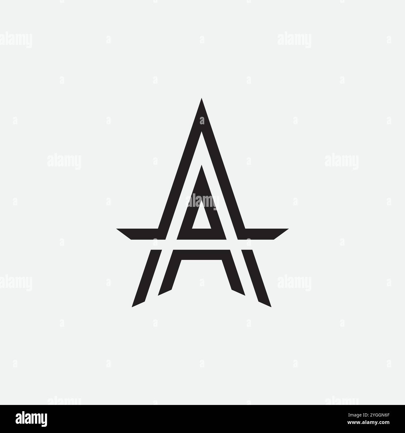 Vector a latter logo design template Stock Vector