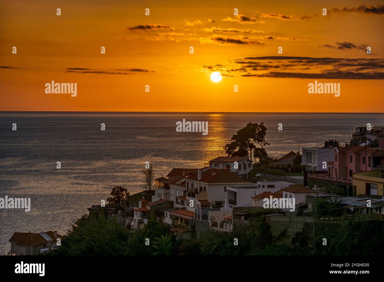 Funchal, evening atmosphere near Funchal Stock Photo