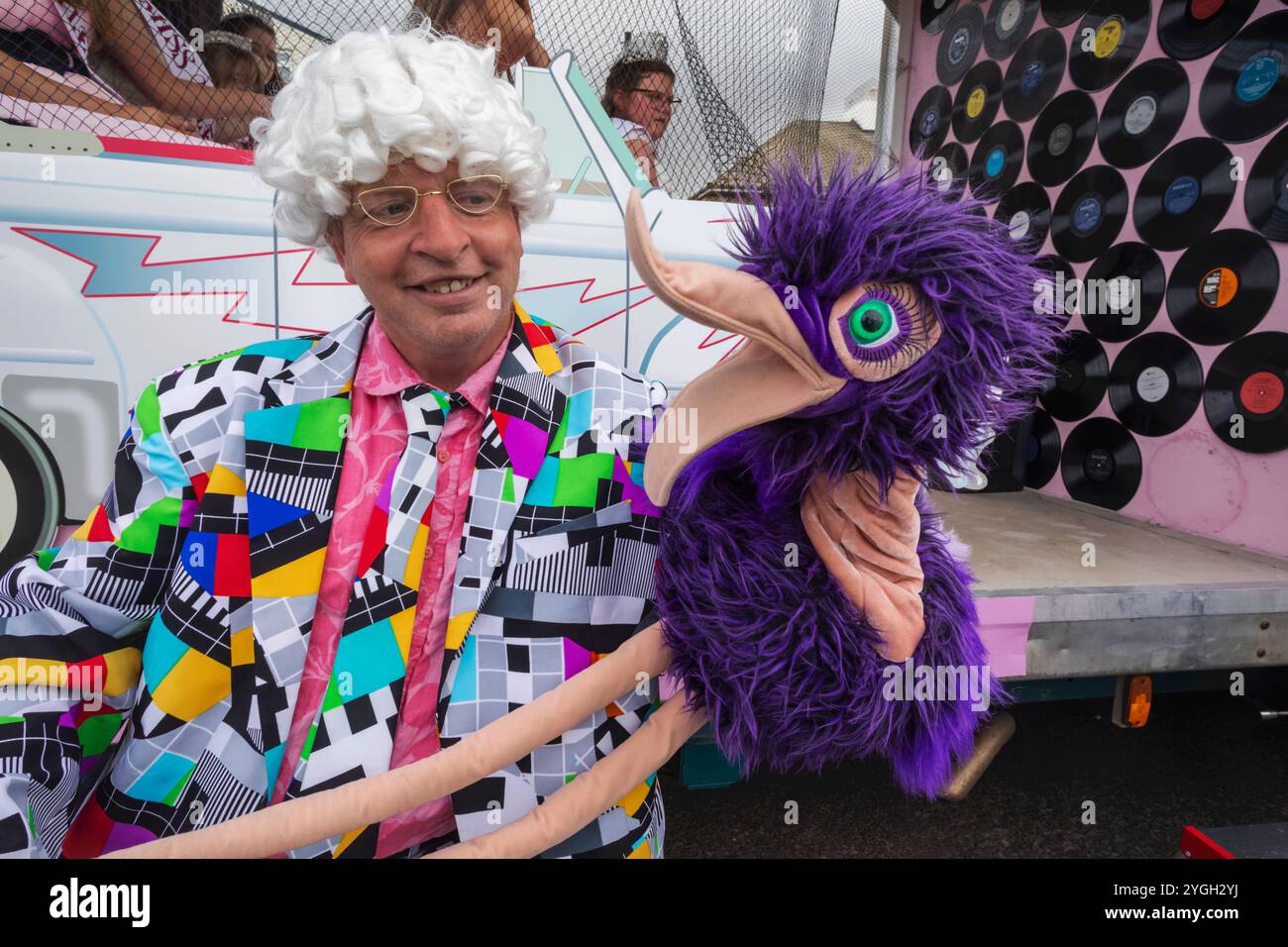 England, Kent, Margate, Margate Carnival, Portrait of Cosplay Actor Alvin Simonds Stock Photo