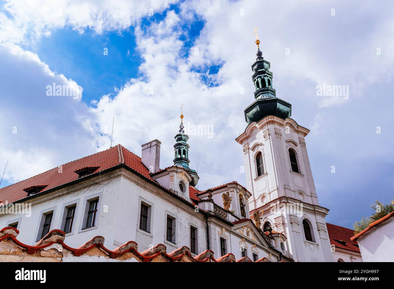 Strahovský klášter - Strahov Monastery. Strahov, Prague, Czech Republic, Europe Stock Photo