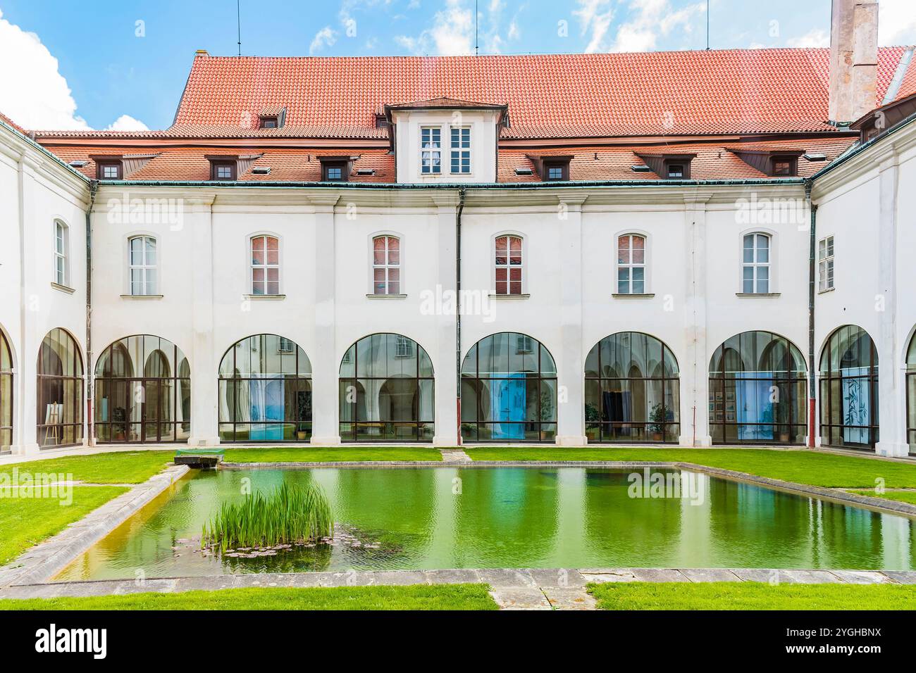 Cloister. Strahovský klášter - Strahov Monastery. Strahov, Prague, Czech Republic, Europe Stock Photo