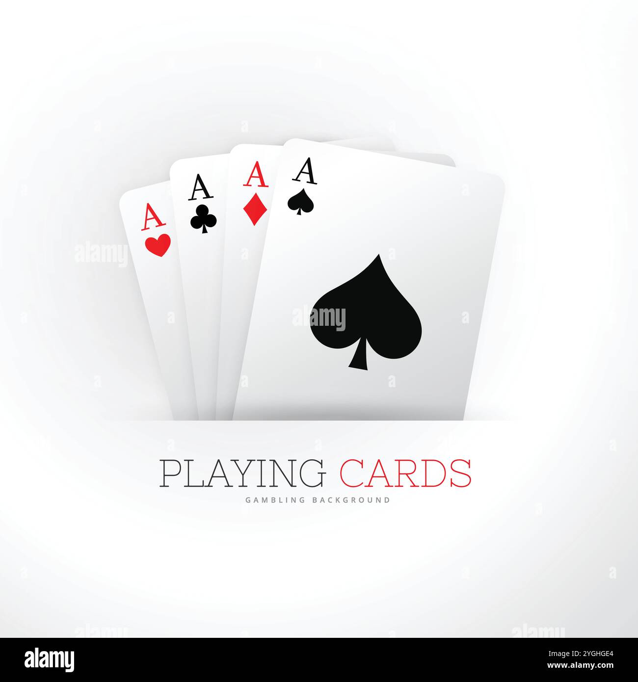 The four aces Stock Vector Images - Alamy