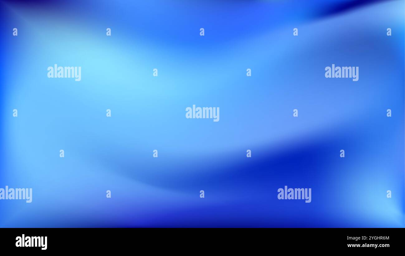 Abstract Blue Gradient Background. Smooth fluid waves Stock Vector ...