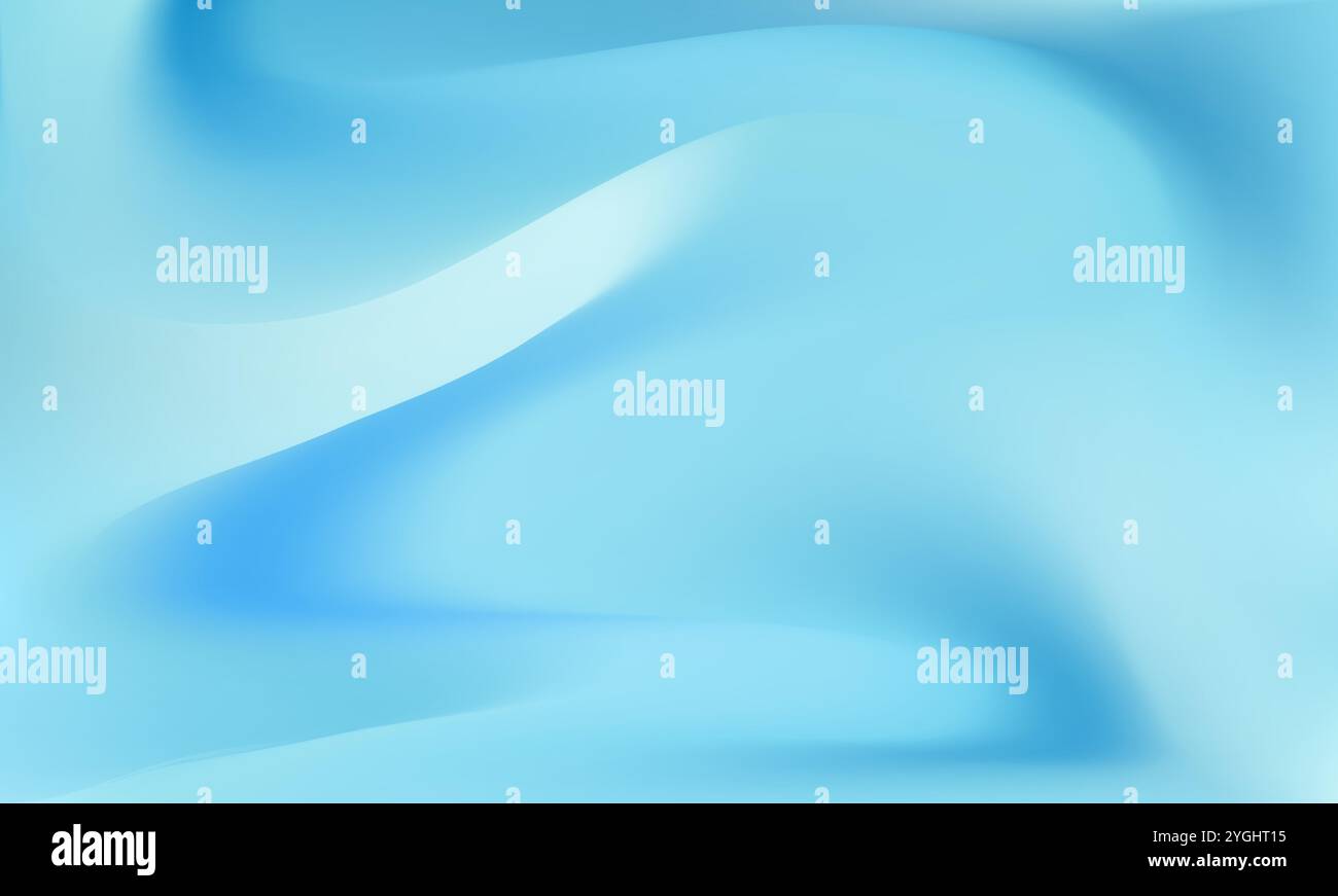 Abstract Blue Gradient Background. Smooth fluid waves Stock Vector ...
