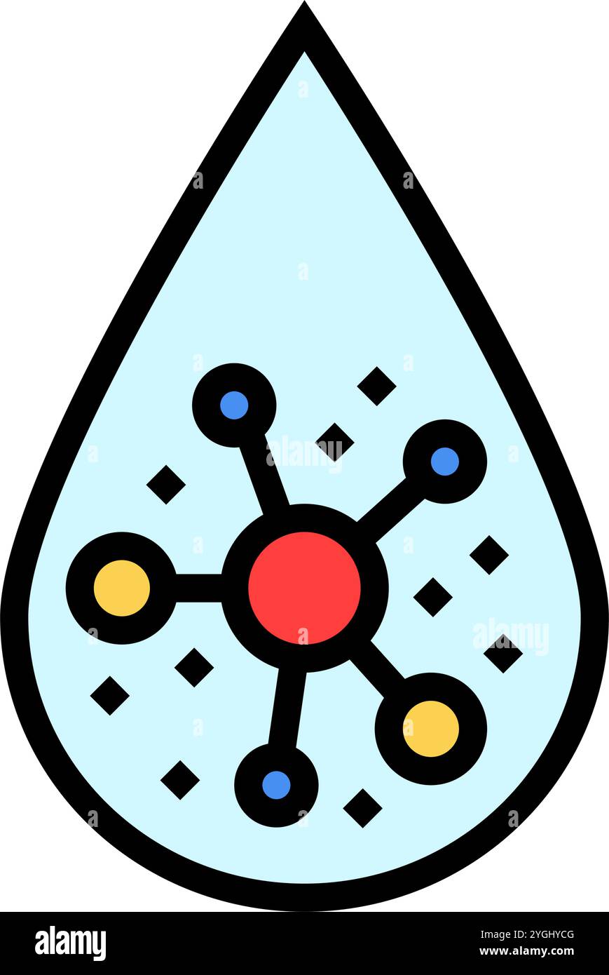droplet bleach color icon vector illustration Stock Vector Image & Art ...