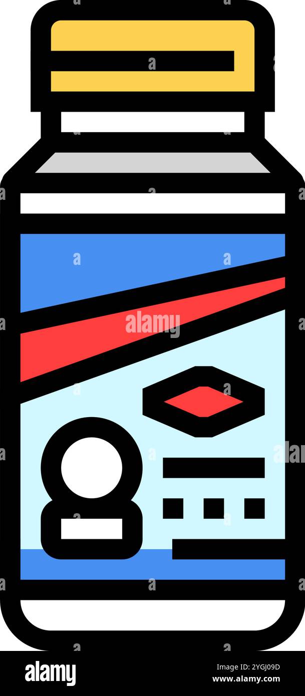 tablet bleach color icon vector illustration Stock Vector Image & Art ...