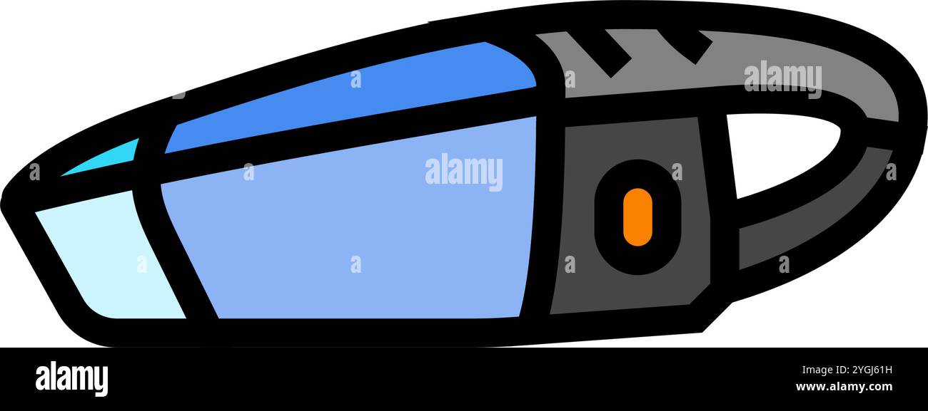 car vacuum cleaner accessory color icon vector illustration Stock ...