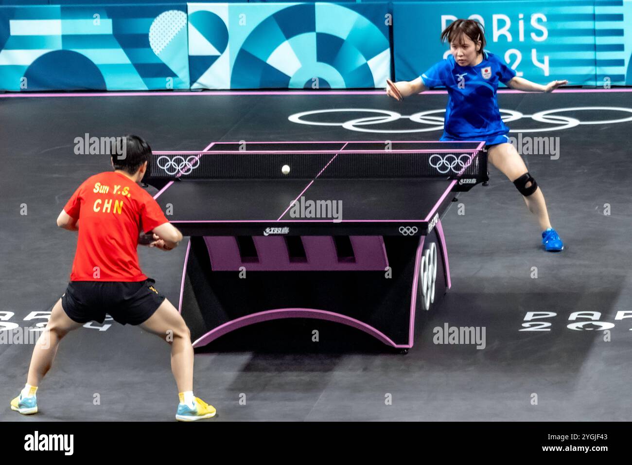 Table tennis – women's team gold medal match. Sun Yingsha -L-(CHN ...