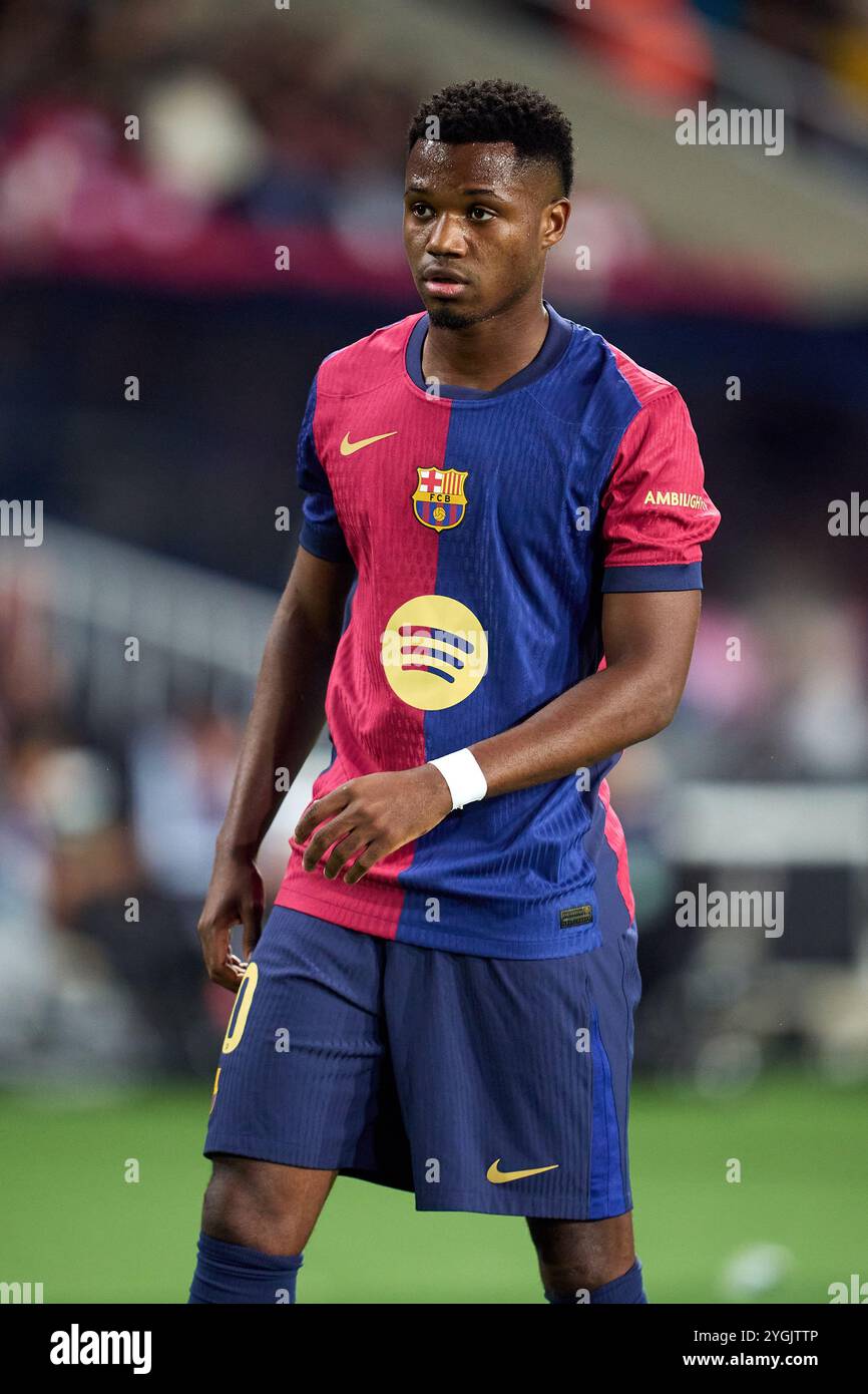 Carte Panini Score Ansu Fati 61 – FC Barcelona, La Liga 2022-23, Rookie