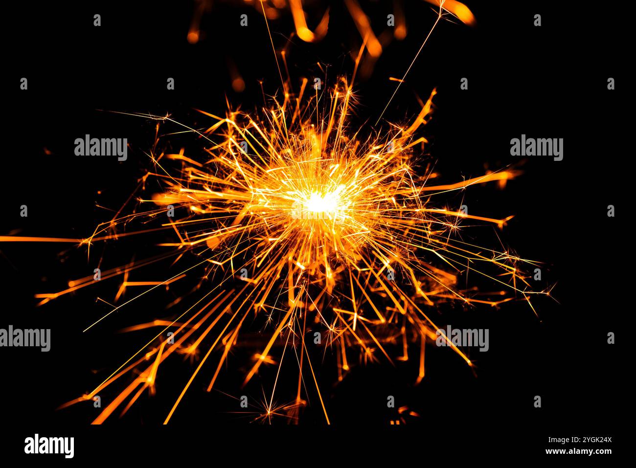 Golden explosion burst bright spark hi-res stock photography and images ...