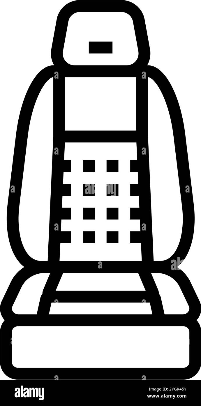 seat cover accessory line icon vector illustration Stock Vector Image ...