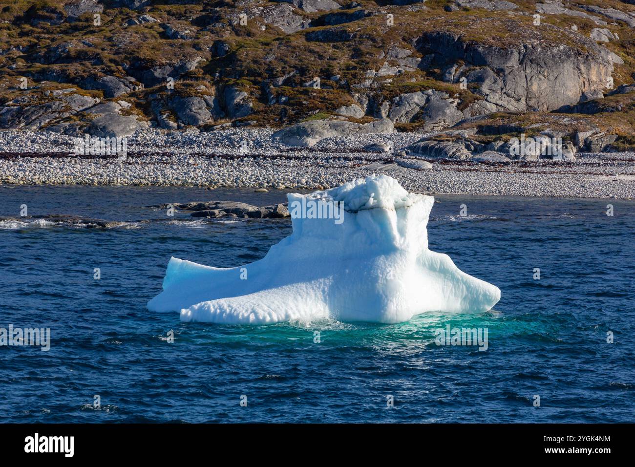 Iceberg in Nuuk, Sermersooq Municipality, Greenland, Kingdom of Denmark Stock Photo