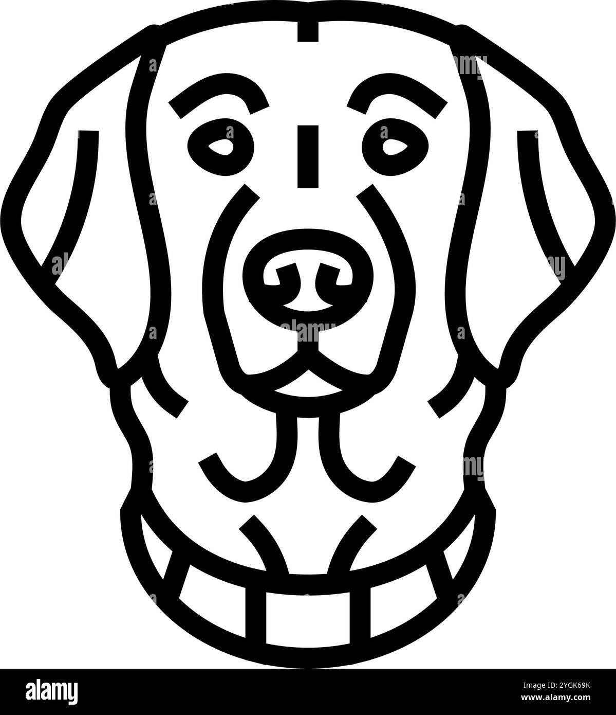 collar dog line icon vector illustration Stock Vector Image & Art - Alamy
