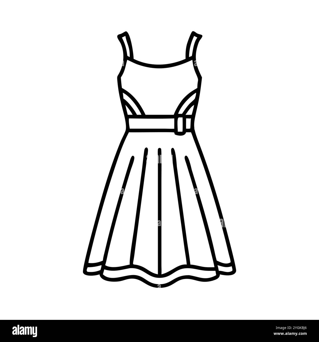 Empire waist dress Stock Vector Images - Alamy